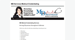 Desktop Screenshot of mdmedicalcredentials.com